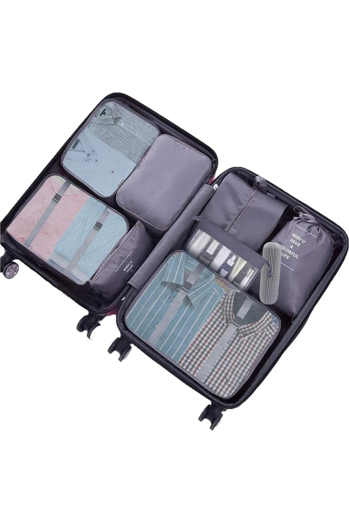 Travel Organizer Suitcase Packaging Set Storage Boxes, Baggage, Portable luggage 8 pieces
